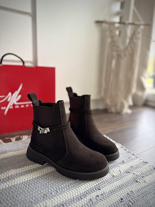 M.KRAFT Черевики жіночі M.KRAFT 2034/1 шоколадні (зима, замша натуральна) (6110) Коломия - фото 7