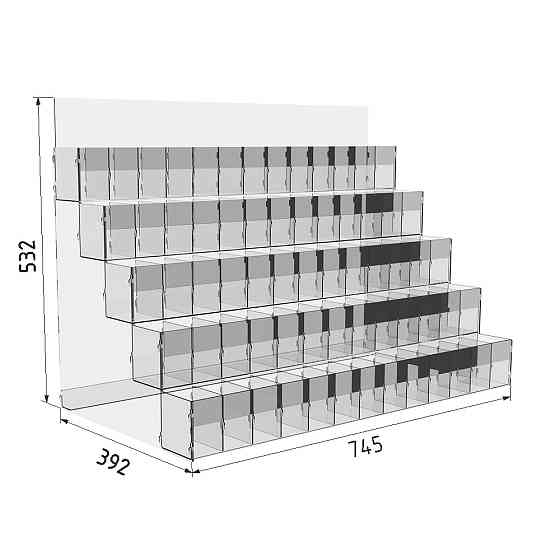 Подставка EKOSTAR для ручек и карандашей 65 ячеек Киев