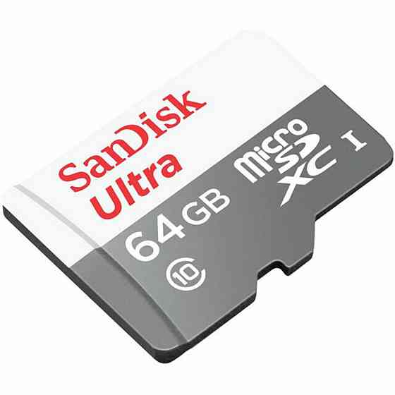 microSDXC (UHS-1) SanDisk Ultra 64Gb class 10 A1 (100Mb/s) Киев