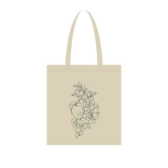 Екосумка для покупок "Півонії" Сумка-шоппер 190CCT-2, 38 x 42 см (190г/м2) Вінниця