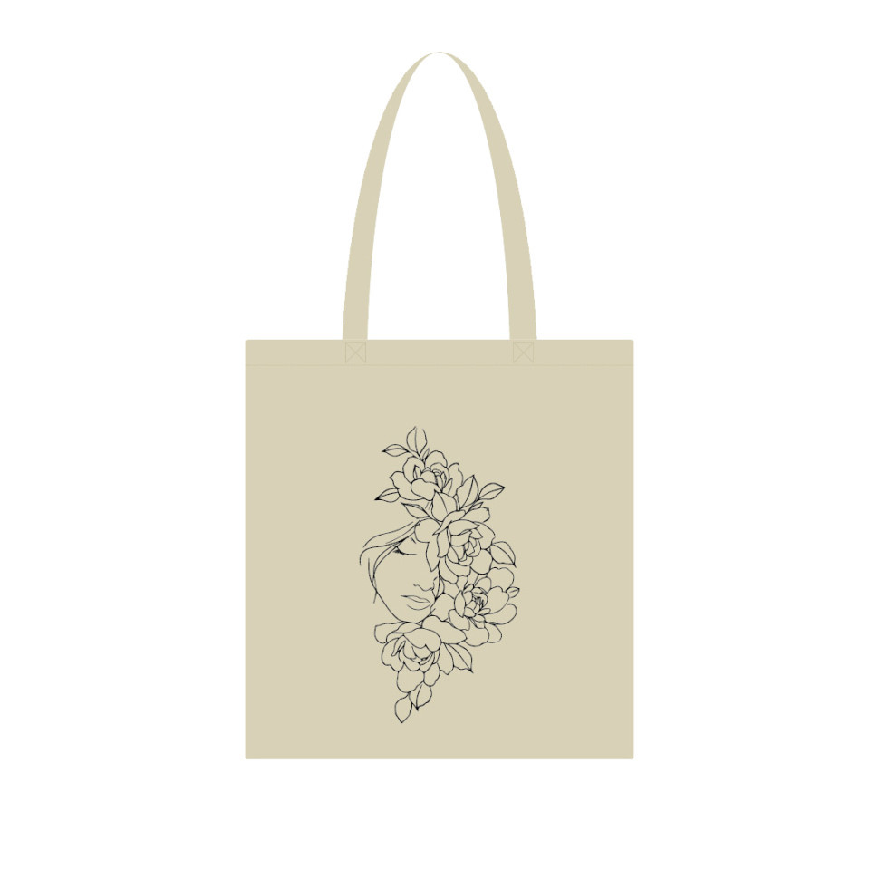 Екосумка для покупок "Півонії" Сумка-шоппер 190CCT-2, 38 x 42 см (190г/м2) Вінниця - фото 1