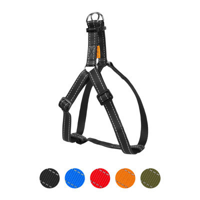 Шлея для собак Dog Extreme з нейлону регульована Ш 25 мм В:60-90 см чорна (06681) Вінниця - фото 1