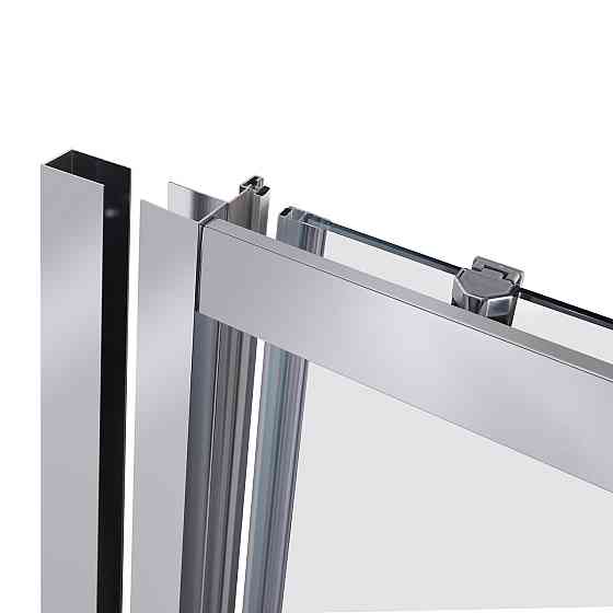 Душові двері в нішу Qtap Taurus CRM2012-13.C6 120-130x200 см, скло Clear 6 мм, покриття CalcLess Київ