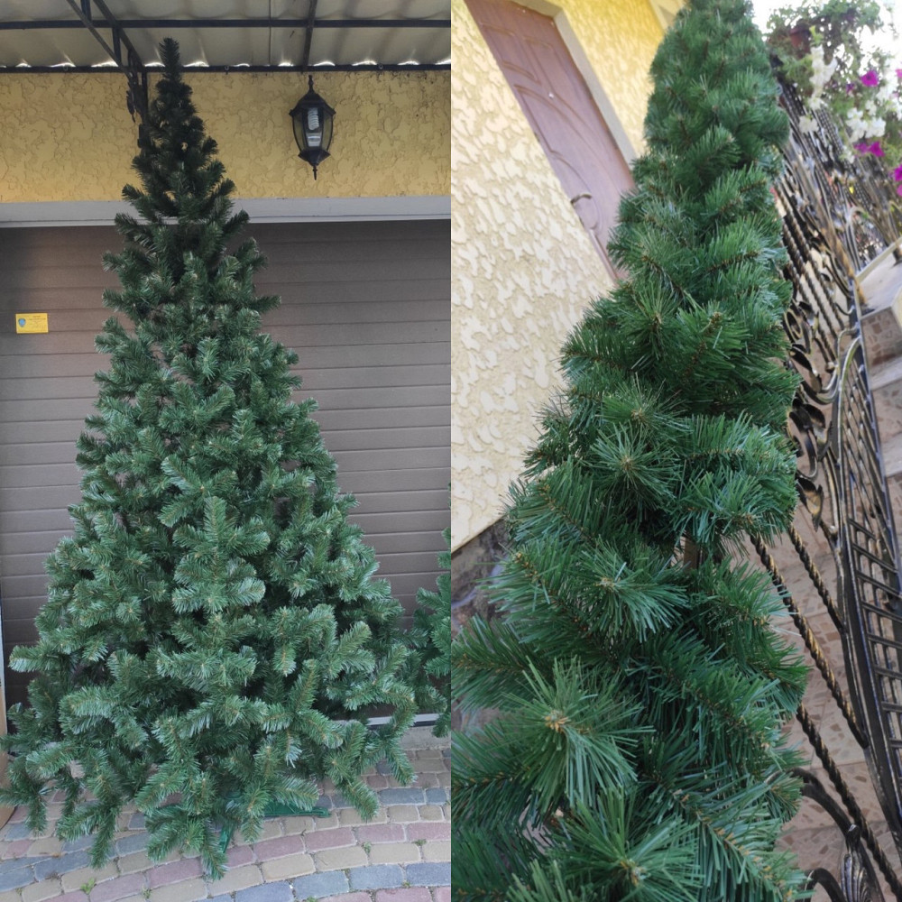 Гирлянда хвойная искусственная «Карпатская» 2.7 м декоративная елочная ветка Киев - изображение 4