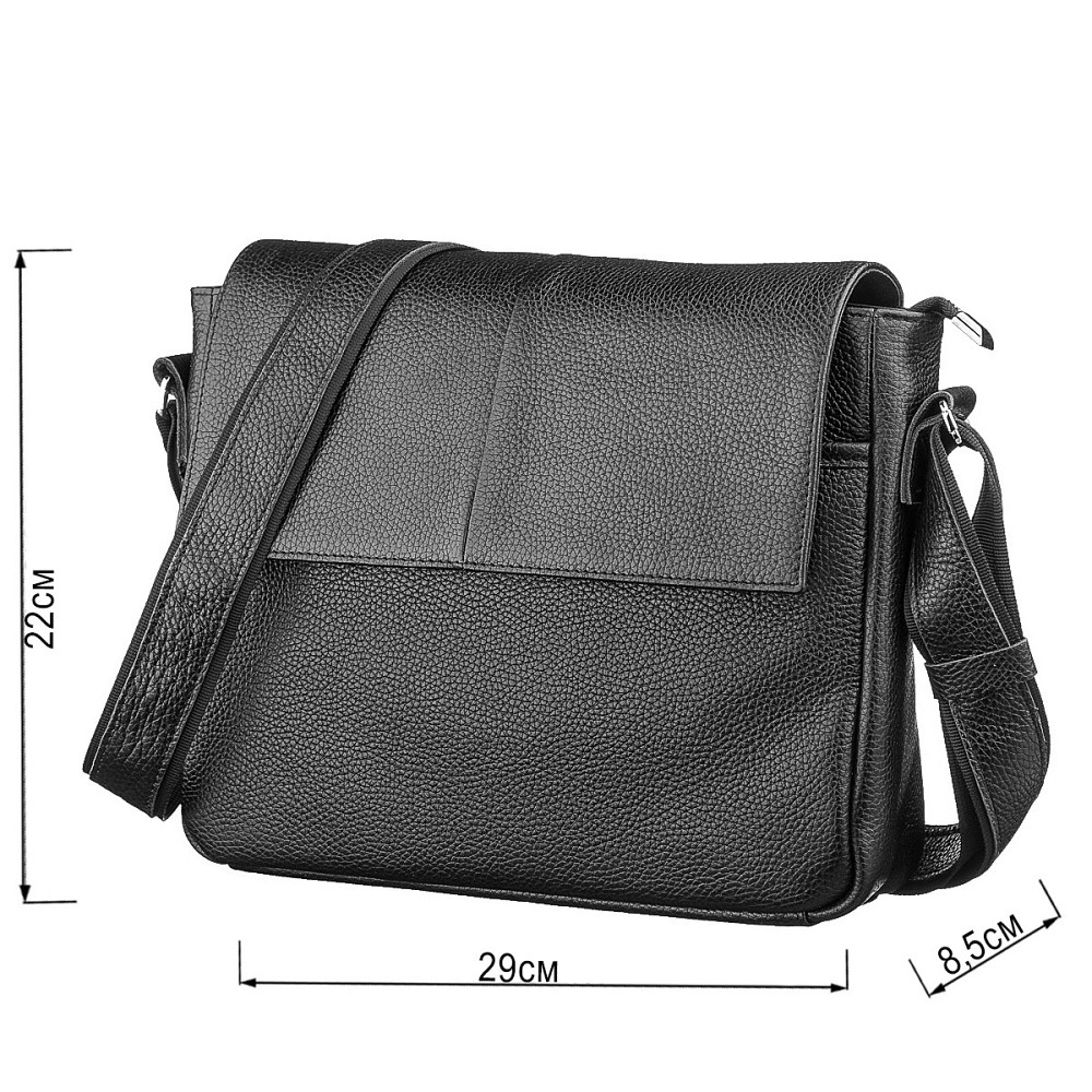 Сумка шкіряна Чорна (SHVIGEL) Київ - фото 7