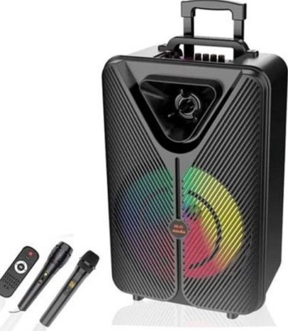 Колонка портативная fm радіо колонка блютуз Bluetooth 2 мікрофона. Харків - фото 2