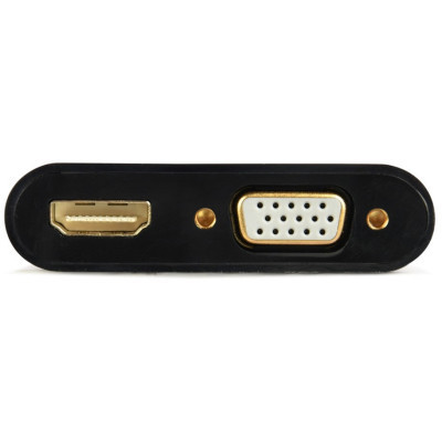 Переходник Cablexpert HDMI to HDMI/VGA+audio 3.5mm (A-HDMIM-HDMIFVGAF-01) Винница - изображение 4