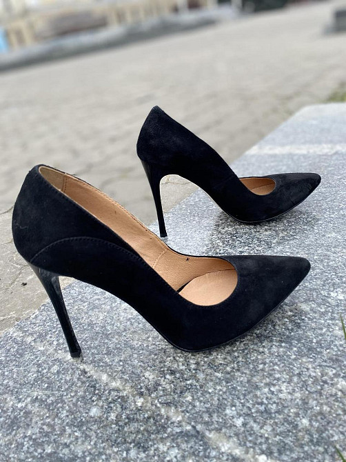 SANTINI Туфлі жіночі SANTINI чорні замша натуральна каблук 11см 36р. 37р. (70594-21) Коломия - фото 5