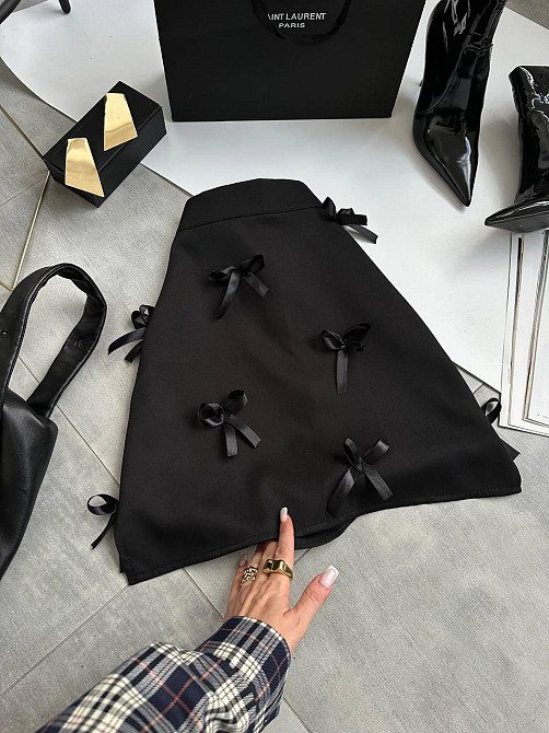 Женская трендовая юбка с бантиками костюмка 44/46 Одесса - изображение 6