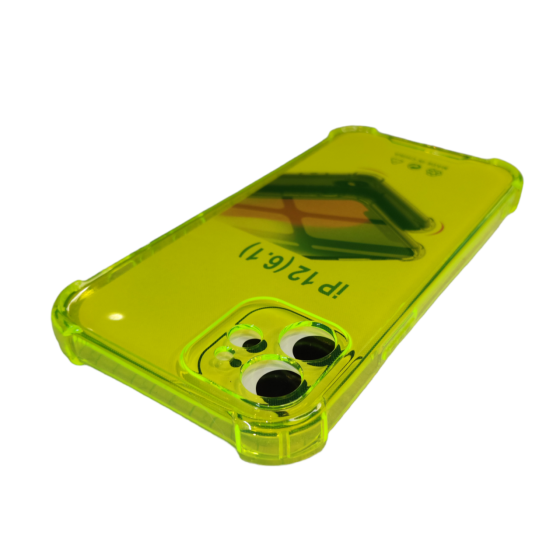 Чехол Бампер для Iphone 12 Yellow Transparent Киев