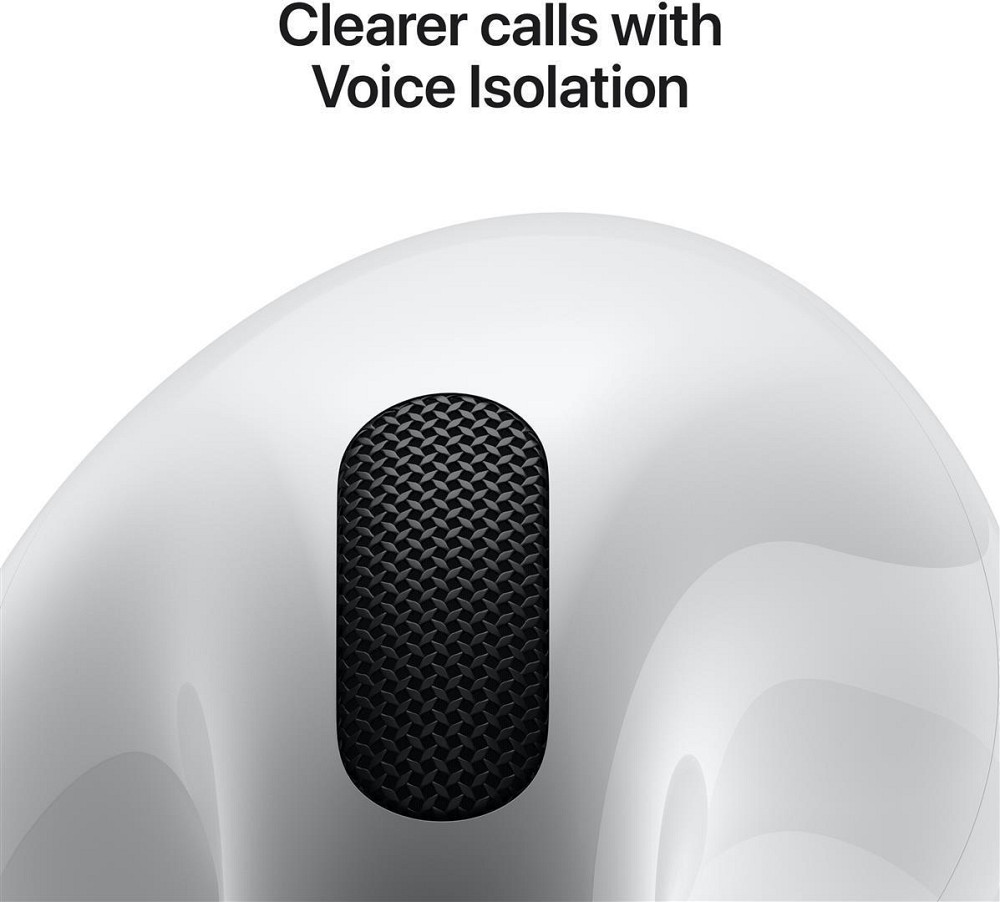 Bluetooth-гарнітура Apple AirPods 4 with Active Noise Cancellation White (MXP93ZE/A) ( 25401 ) Харьков - изображение 7