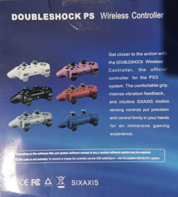 Беспроводной геймпад DualShock 3 для PS3/ПС3 и ПК, с Bluetooth. Харьков - изображение 1