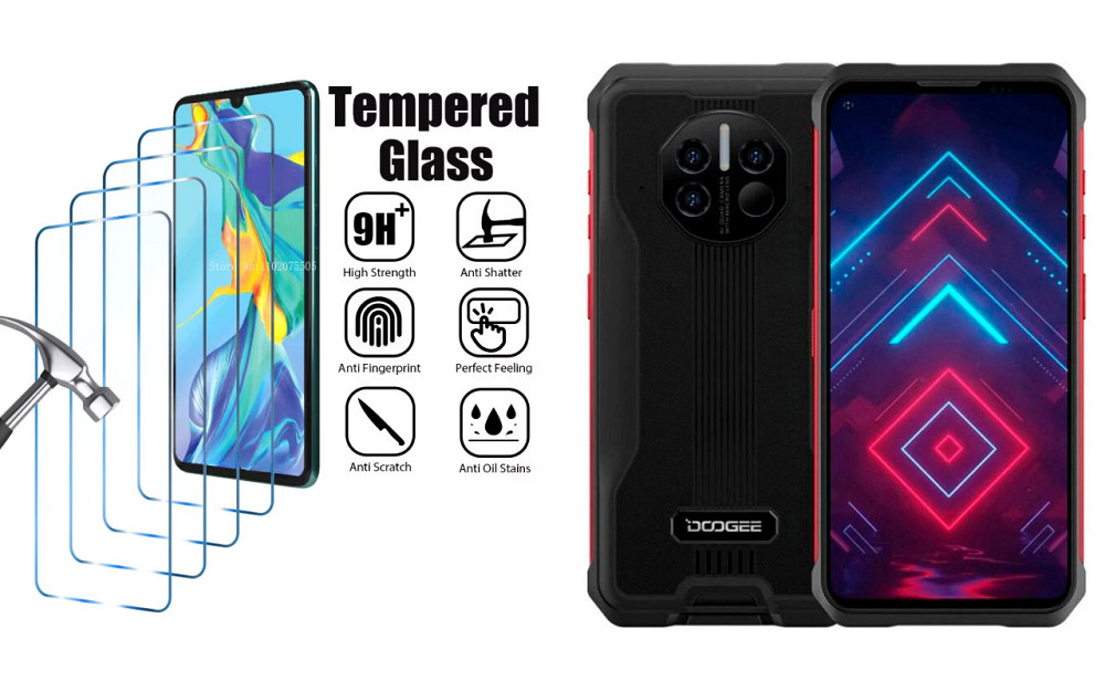 Защитное стекло ArmorGlass для Doogee V10, Doogee V11 – устойчивое к царапинам и ударам Киев - изображение 1
