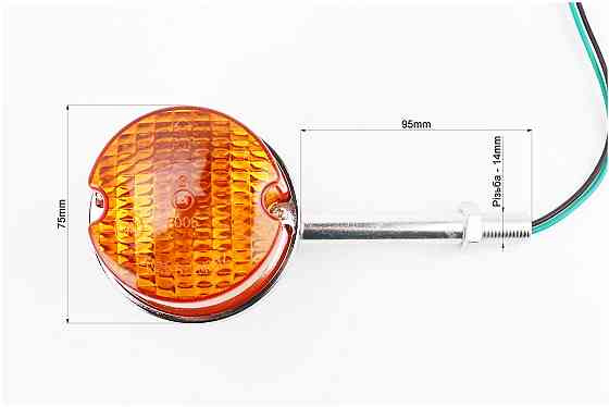 Поворот з кронштейном, колір обідка-"ХРОМ" (довга ніжка) Київ