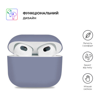 Чехол для наушников Armorstandart Ultrathin Silicone Case для Apple AirPods 3 Purple (ARM60292) Винница - изображение 2