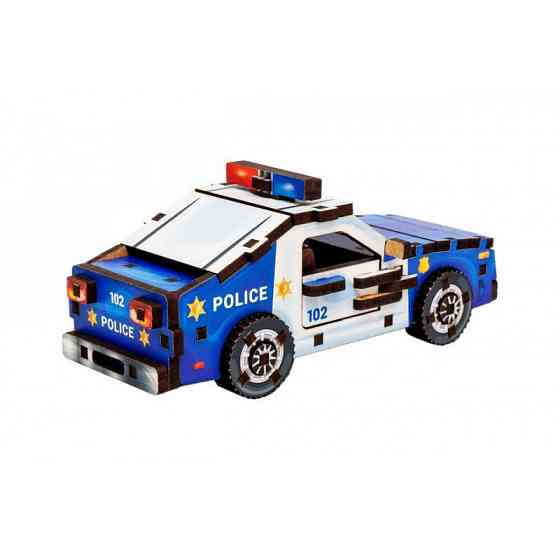 Дерев'яний 3D конструктор "Turbo Police" Puz-00971, 83 деталі Вінниця