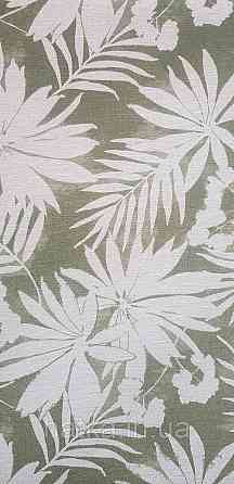 Шпалери вінілові на флізеліні Rasch Clasik 0,53х10 квіти листя гілки білі на зеленому Київ