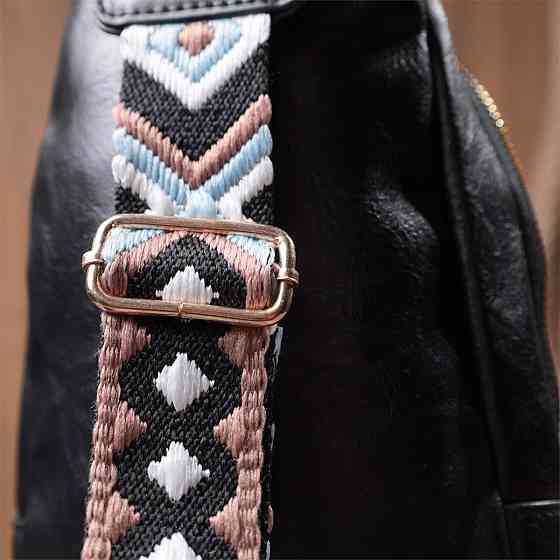 Практична жіноча слінг сумка через плече з екошкіри Чорний (Vintage) Київ