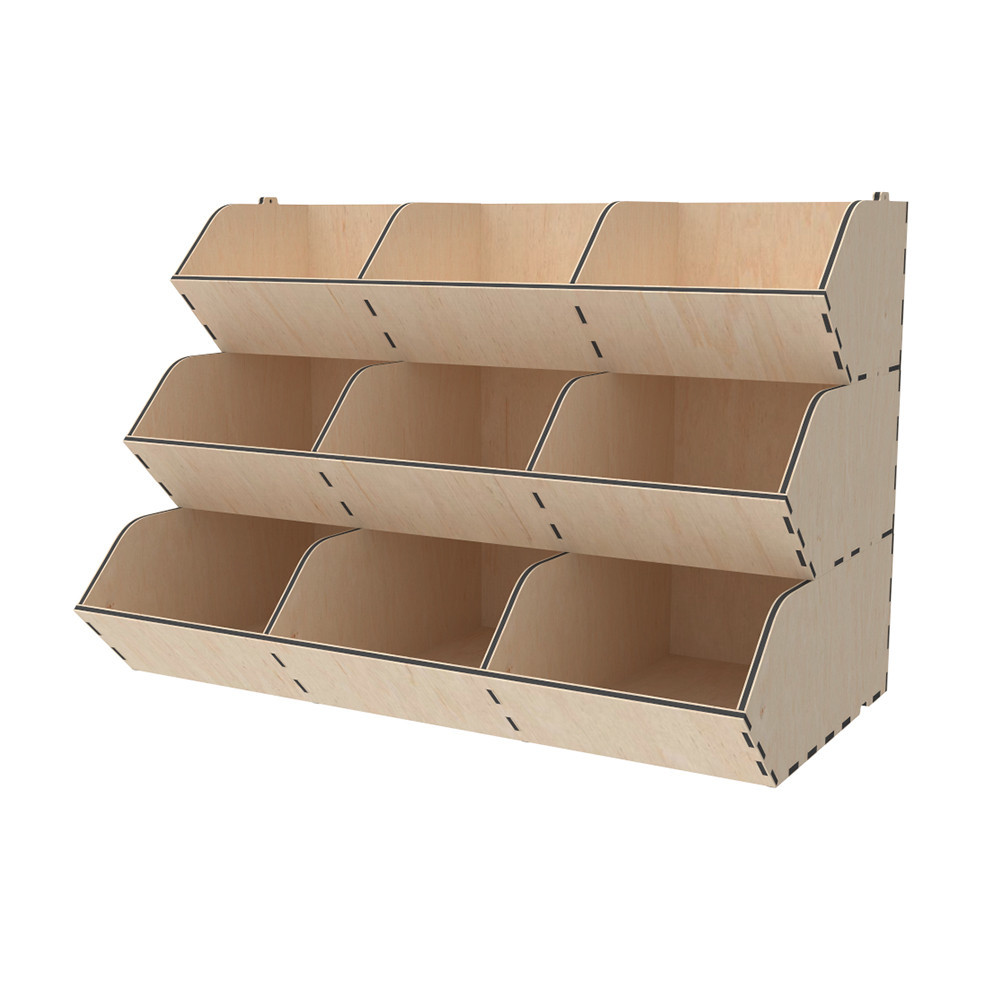 Диспенсер EKOSTAR из фанеры 9 ячеек 440х250х300 Киев - изображение 1