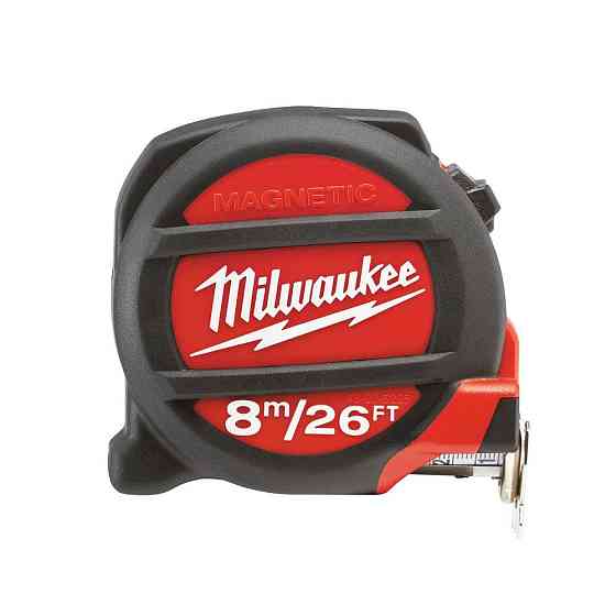 Рулетка магнітна MILWAUKEE, 8м/26фт, (27мм) Одеса