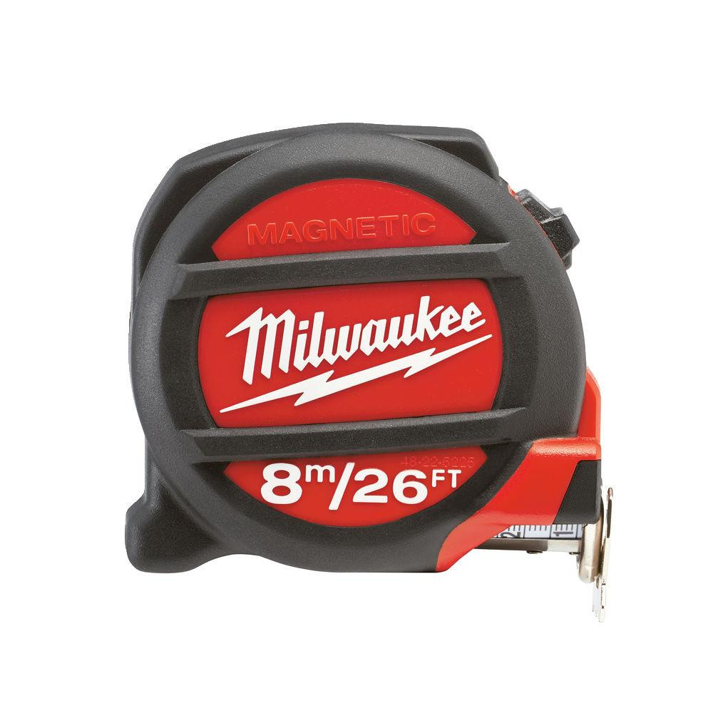 Рулетка магнітна MILWAUKEE, 8м/26фт, (27мм) Одеса - фото 1