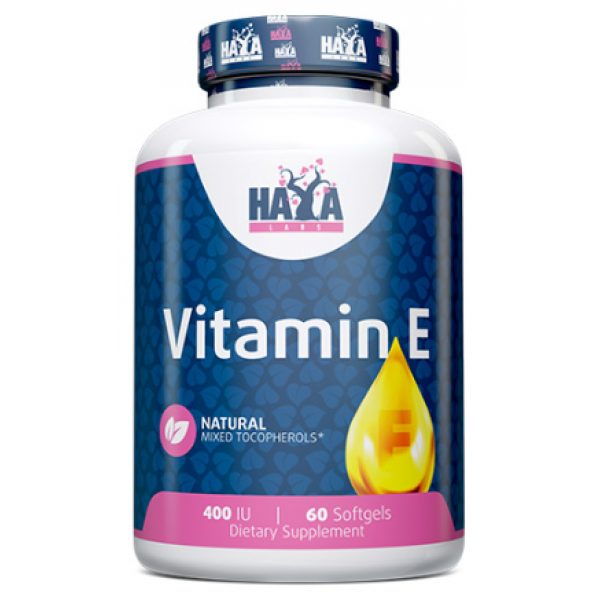 Витамин Е Haya Labs Vitamin E Mixed Tocopherols 400 IU 60 Soft Луцк - изображение 1