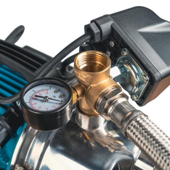 Станция 1.0кВт Hmax 44м Qmax 73л/мин нерж (самовосплавающий насос нерж) 50л Украина LEO (775313/50) Ровно