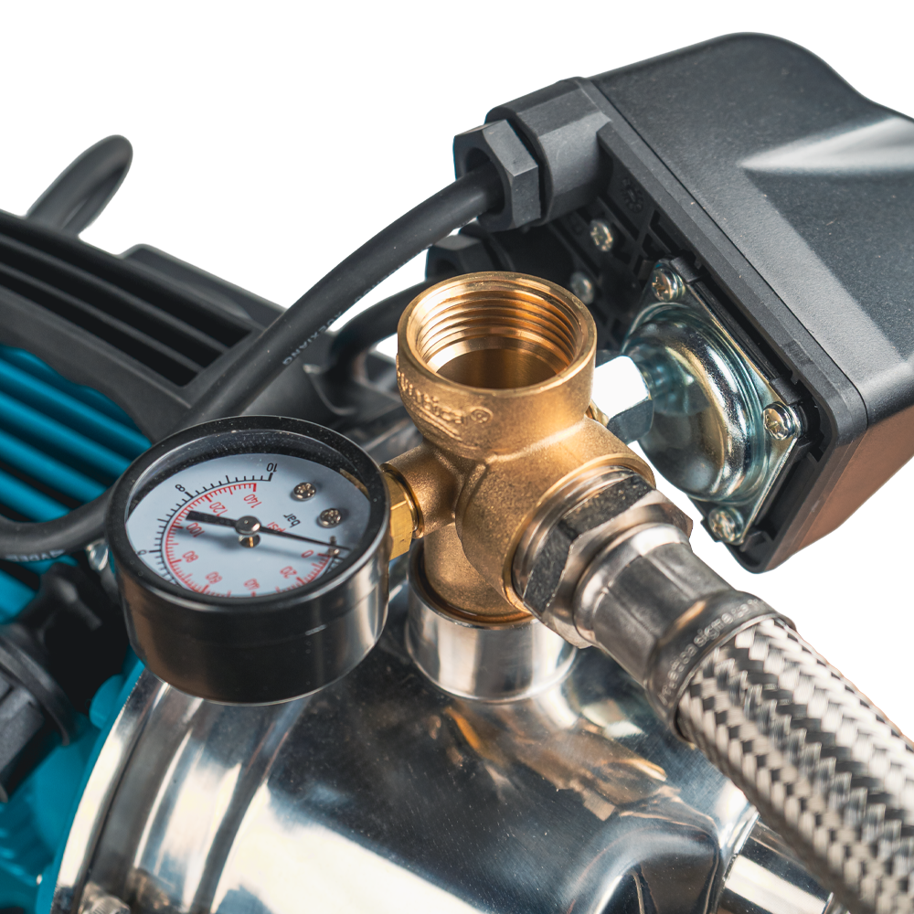 Станция 1.0кВт Hmax 44м Qmax 73л/мин нерж (самовосплавающий насос нерж) 50л Украина LEO (775313/50) Ровно - изображение 6