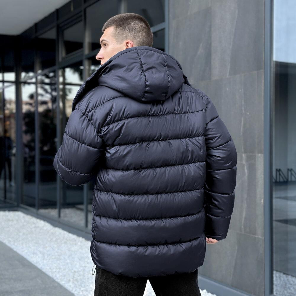 Чоловіча зимова куртка темно-синя Pobedov Snowfall Київ - фото 9