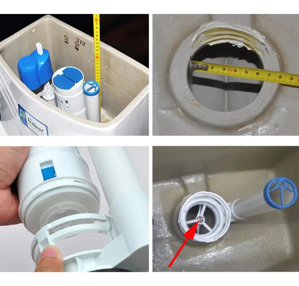 Комплект в сборе к бачку унитаза,сливной клапан,клапан заполнения, низ (315083958) Киев - изображение 6