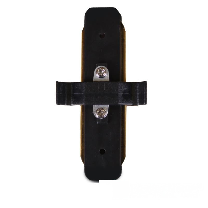 Коннектор для трекового світильника прямий чорний Київ - фото 1