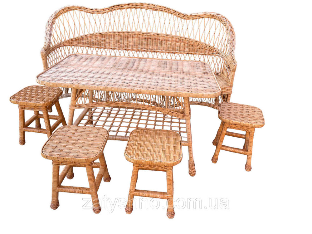 Мебель плетеная с большим диваном 2 метра Киев - изображение 4