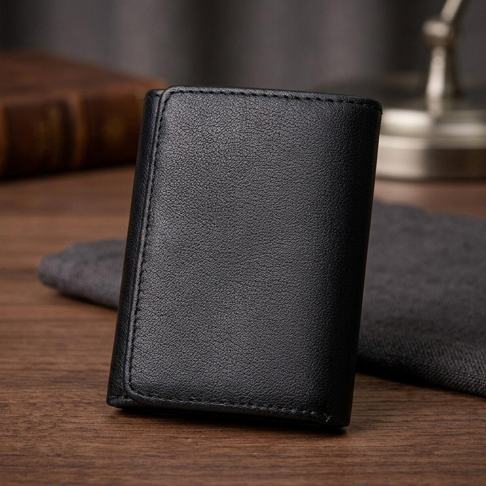 Кошелек Vintage 14467 кожаный Черный Киев - изображение 11