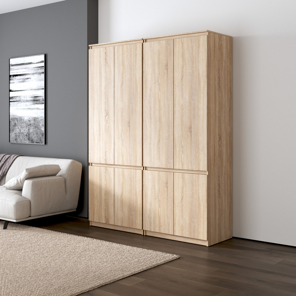 Шафа для одягу VAYS, зі штангою та полицями, комплект з 2 шаф R10+R24 Дуб Сонома Львів - фото 1