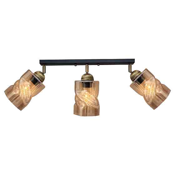 Светильник потолочный MSK Electric Tornado поворотный под три лампы PL 202415-3 BK Одесса