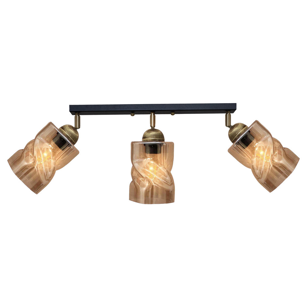 Светильник потолочный MSK Electric Tornado поворотный под три лампы PL 202415-3 BK Одесса - изображение 2