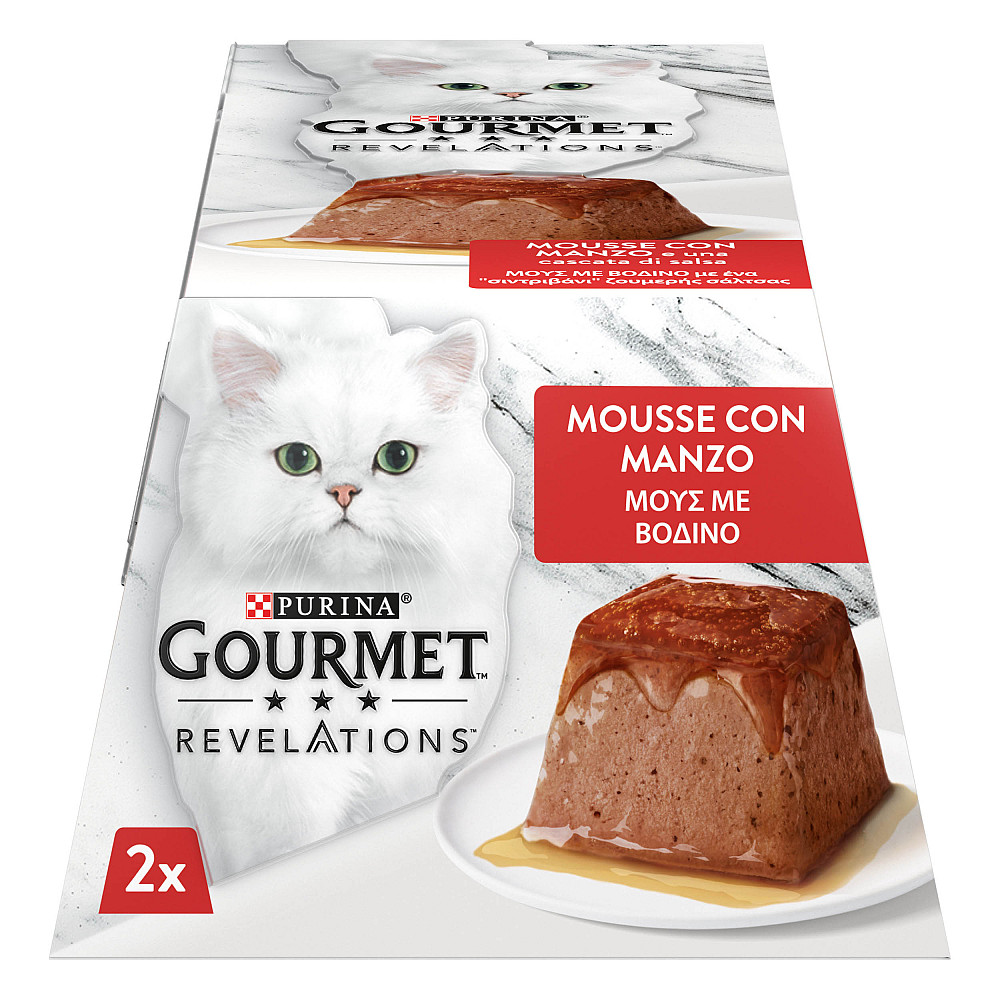 Влажный корм GOURMET Revelations для взрослых кошек, мусс с стекающей подливкой с говядиной, 2x57 г Киев - изображение 2