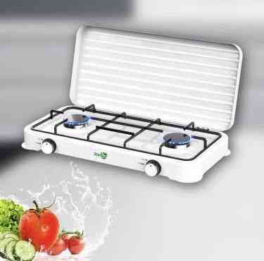 Настільна газова плита Starlux SGS-6002 на 2 конфорки, дюралюмінієві пальники, 2,5 кВт, компактна та зручна Одеса