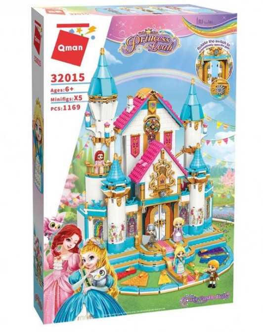 Конструктор Qman Princess Leah бал у квітковому замку 1169 деталей (32015) Чернігів - фото 3