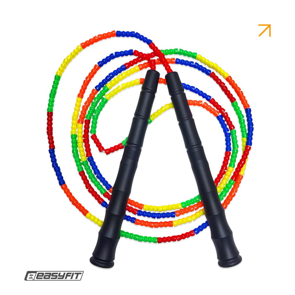 Скакалка бісерна EasyFit 2,7 м (мультиколор) Коломия - фото 7