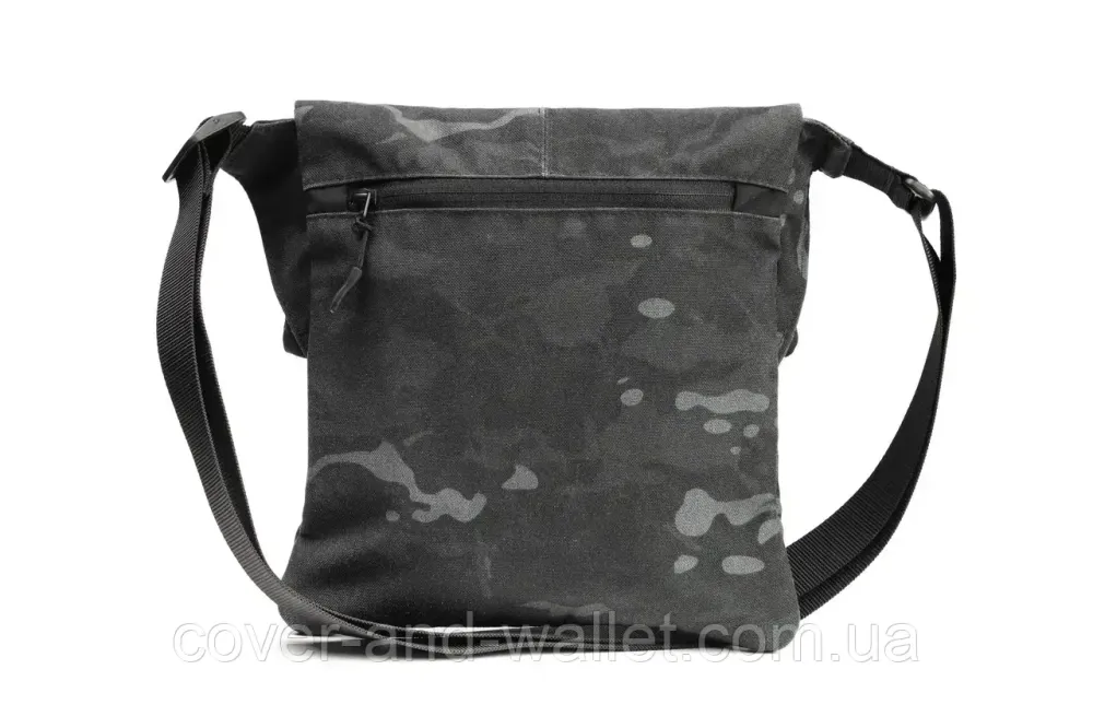 Тактическая сумка мессенджер через плечо с кобурой под пистолет Multicam Black Киев - изображение 2