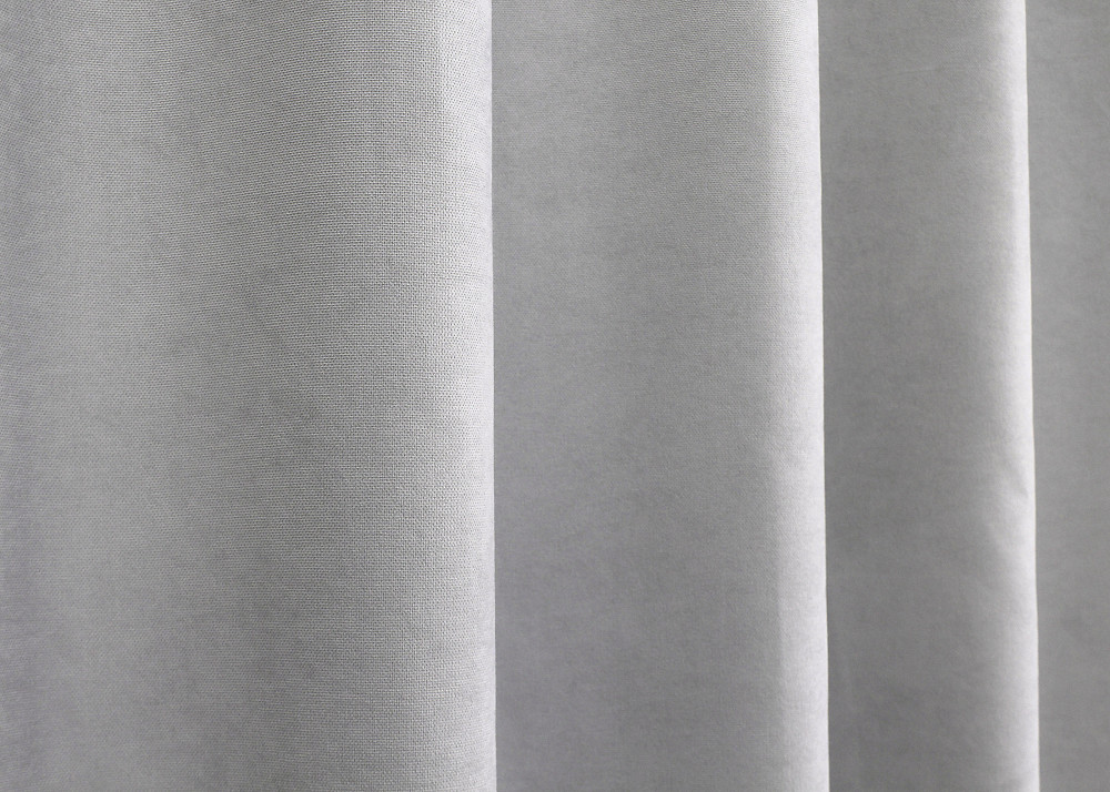 Комплект штор на люверсах VR-Textil Микровелюр Petek № 1477ш Светло-серый 150х270 см 2 шт (37-0165) Киев - изображение 16