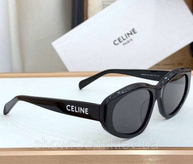 Жіночі сонцезахисні окуляри Celine (40279) black LUX Київ - фото 2