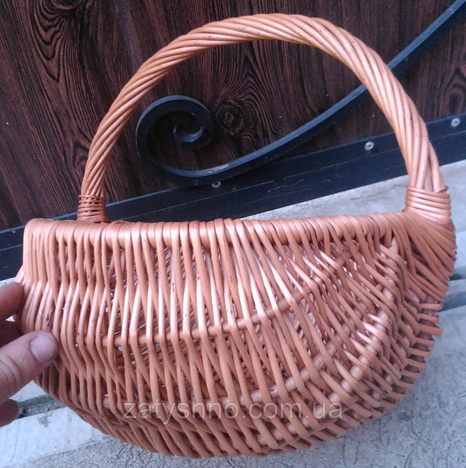 Удобная базарная корзина плетеная Киев - изображение 3