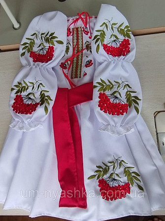 Дитяче вишите плаття з калиною Кривий Ріг - фото 1
