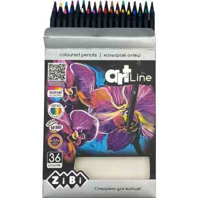 Карандаши цветные ZiBi Art Line круглые 36 цветов (ZB.2435) Винница