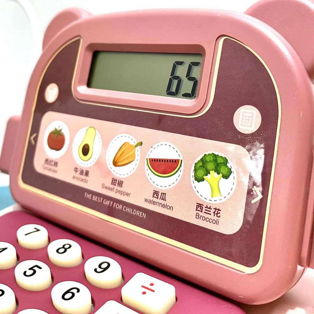 Касовий апарат дитячий зі сканером мікрофоном підсвічування звук продукти ( 6763 A) Чернігів - фото 4