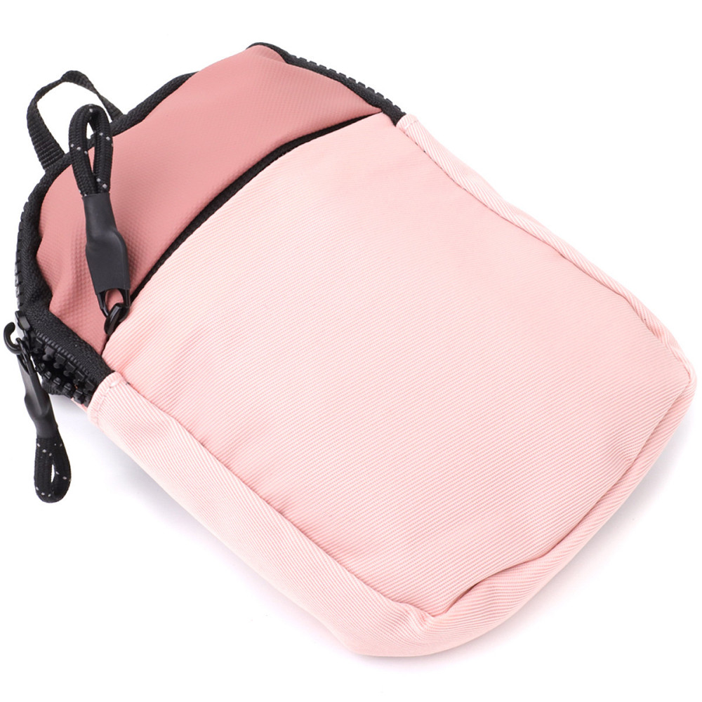 Жіноча слінг сумка для подорожей з якісного текстилю Vintage sale_15154 Рожевий Київ - фото 4