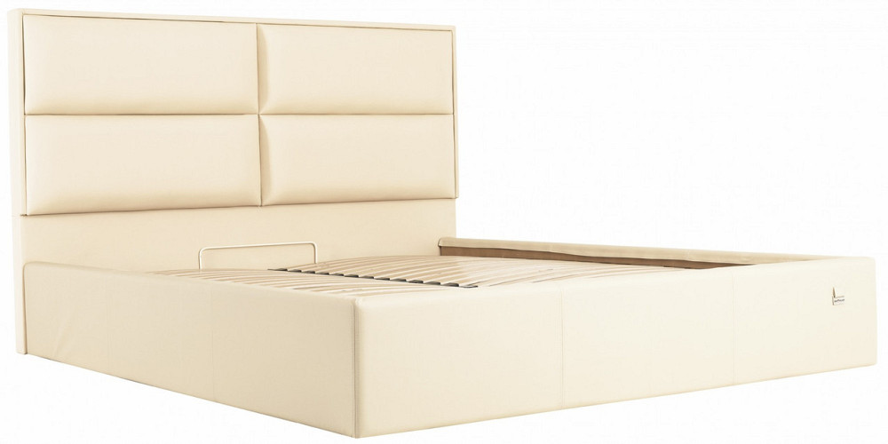 Кровать Двуспальная Sheffield Comfort 160 х 190 см Fly 2207 С подъемным механизмом и нишей для белья Бежевый Днепр - изображение 11