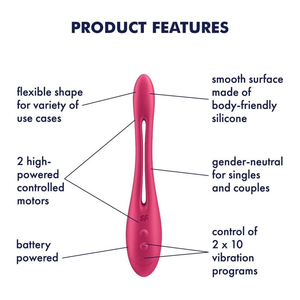 Універсальний гнучкий вібратор для пар Satisfyer Elastic Game Battery Series Sex Aura Київ - фото 5